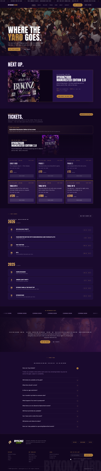 Events before
